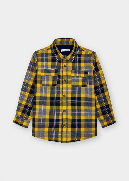 Mayoral - Plaid Button Collar Shirt