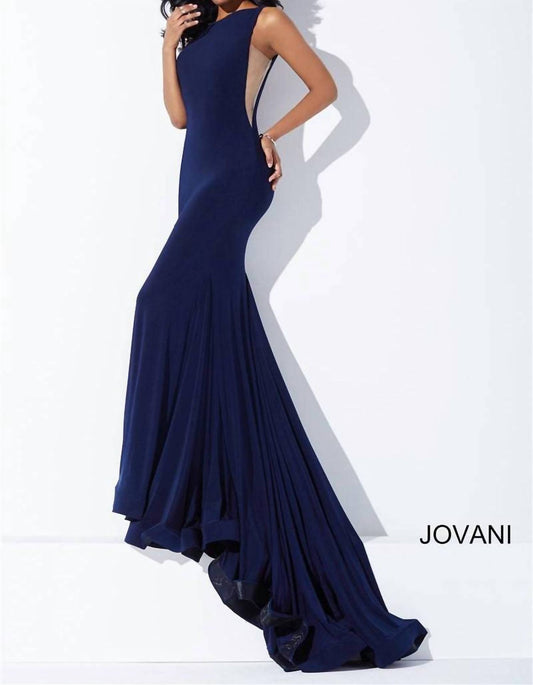 Jovani - Sleeveless Jersey Maxi Dress