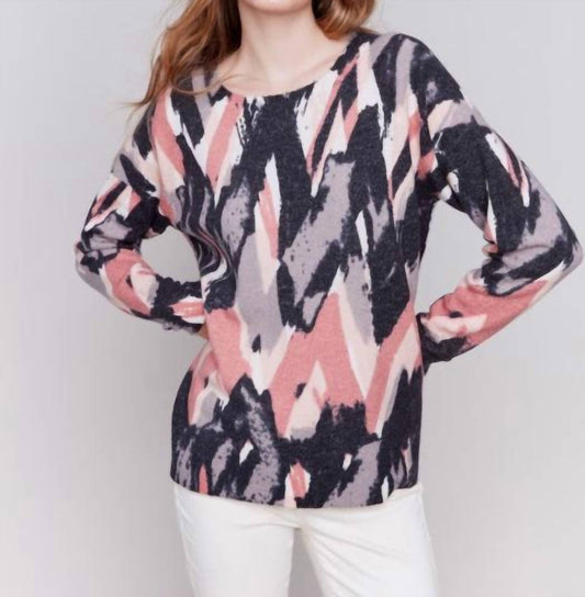 Charlie B - Reversible Print Sweater