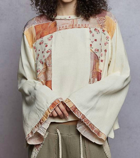 Pol - Clancy Patchwork Relaxed Top