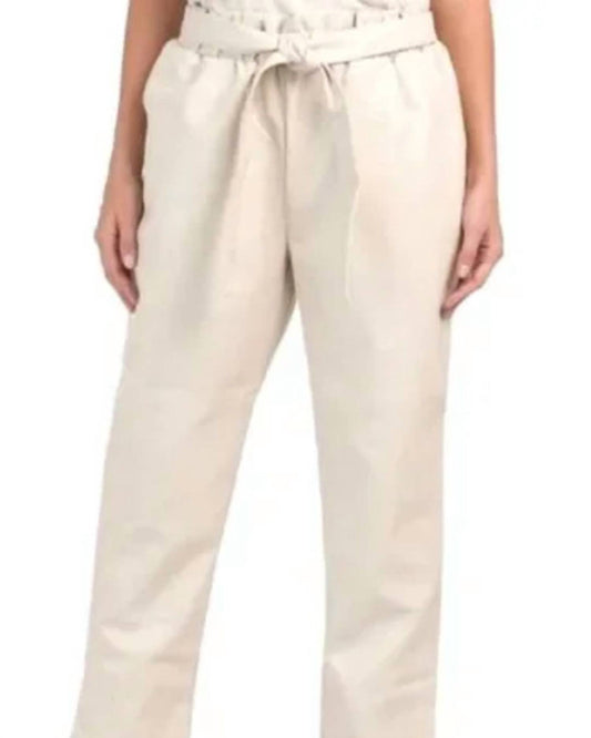 Bagatelle.City - Paperbag Waist Faux Leather Pant