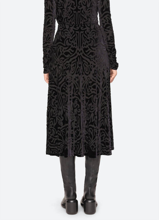 Sea - Julie Burnout Midi Skirt