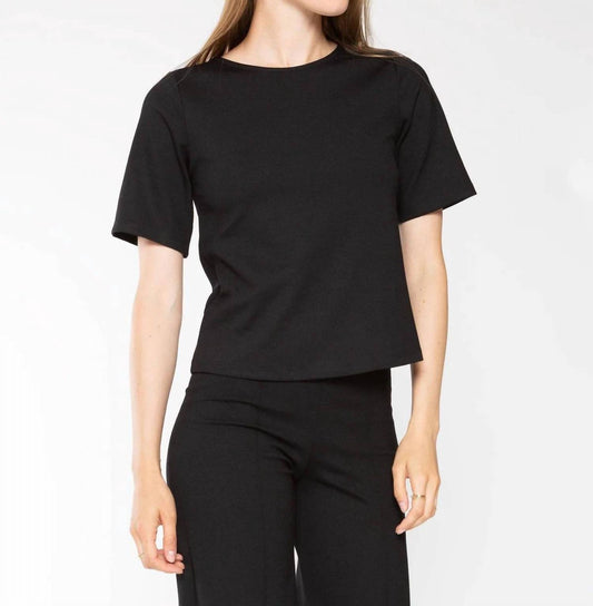 Ripley Rader - Ponte Knit Short Sleeve Extended Top