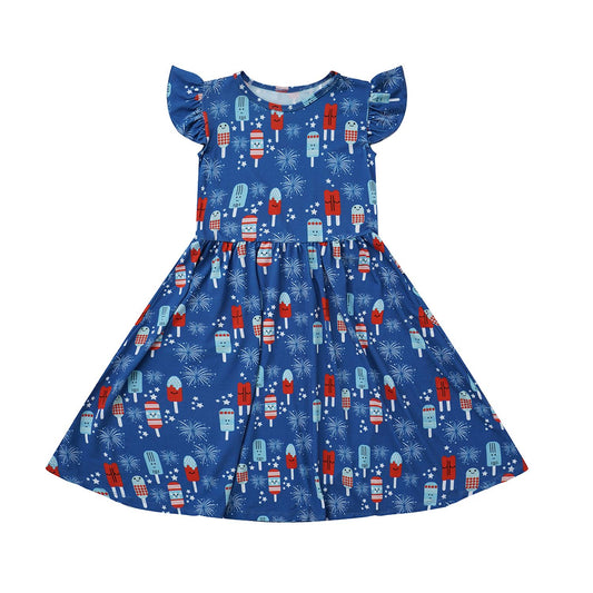 Emerson And Friends - Girls' Bamboo Twirls Dress