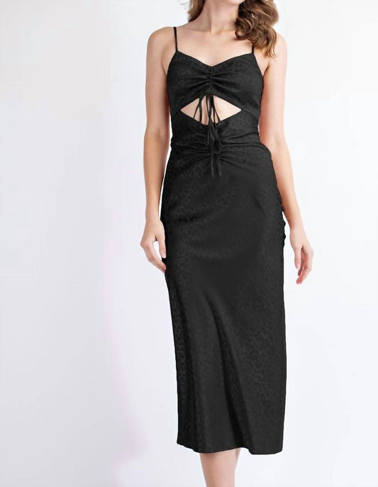 Edit By Nine - Satin Jacquard Slip Dress