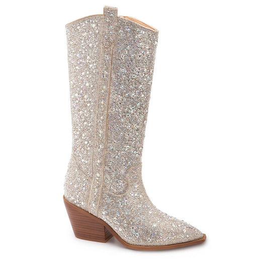 Corkys Footwear - Women’s Glitzy Clear Rhinestone Boots