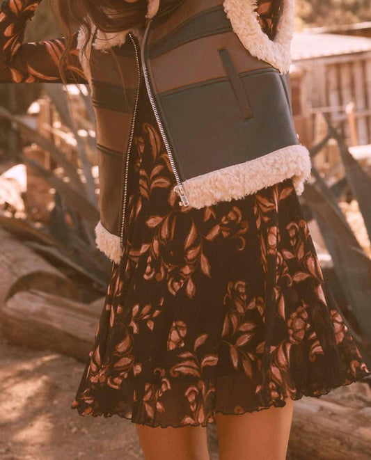 Promesa - Brooke Faux Leather Sherpa Vest