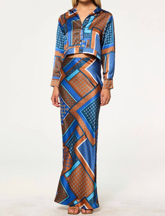 Misa Los Angeles - Sierra Tile Patchwork Skirt