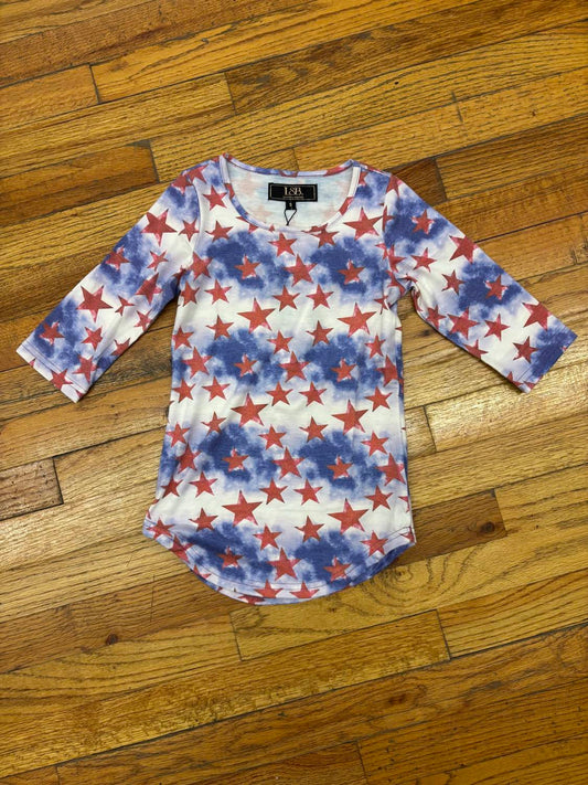 Lucky & Blessed - Girls Basic Star Tee