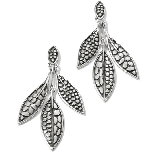 Brighton - Women's Pebble Leaf Trio Post Drop Earrings