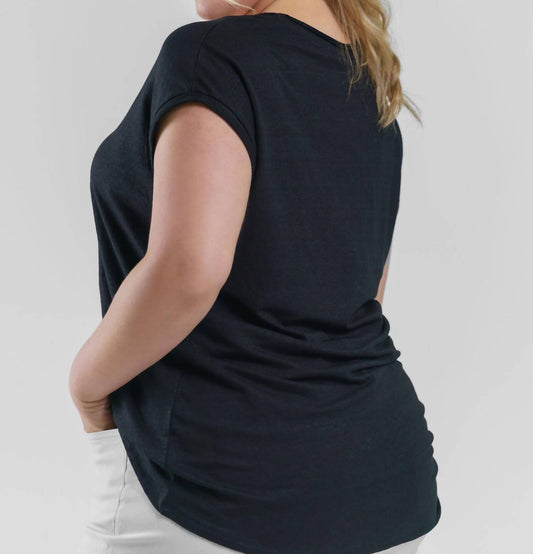 Lysse - Classic Short Sleeve Linen Top - Plus