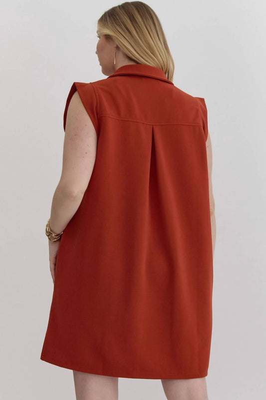 Entro - Sleeveless Mini Dress - Plus