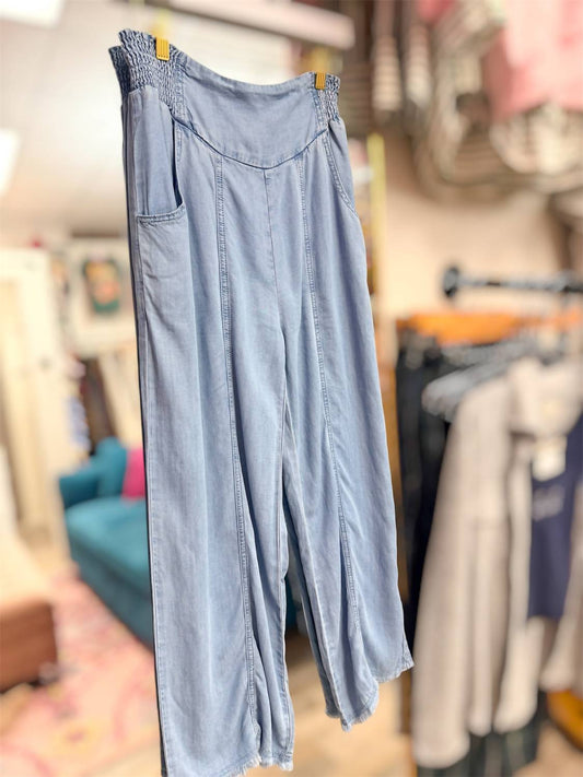 Very J - Women's Sway Away Tencel Denim Pants