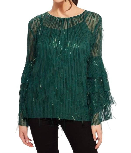 Sequin Fringe Top