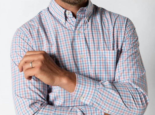 Duck Head - Long Sleeve Performance Poplin Sport Shirt