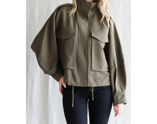 Jodifl - Bomber Jacket With Drawstring Hemline