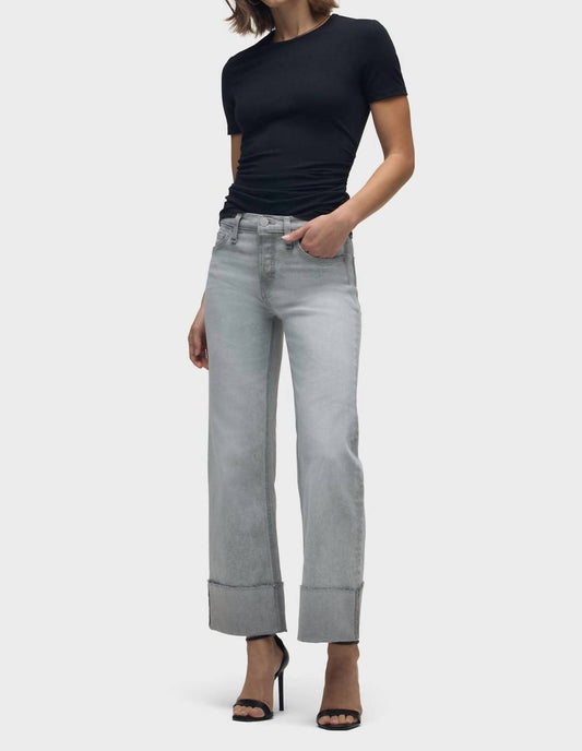 Hudson - Rosie High-rise Wide Leg Cuff Jeans