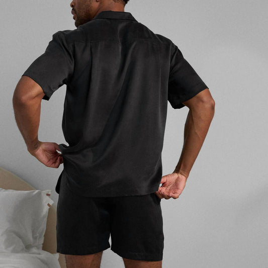 Lunya - Men's Washable Silk Button Up Short Set