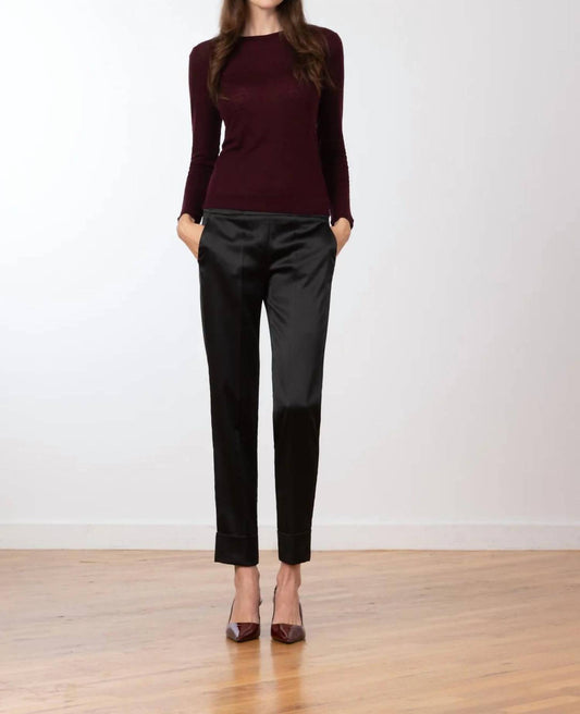 Avenue Montaigne - Women's Satin Ben Pants