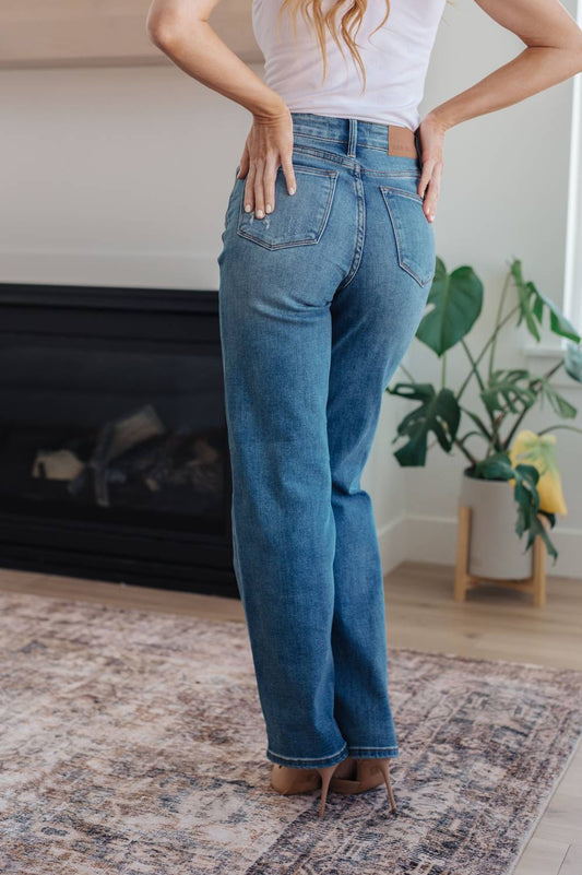 Judy Blue - High Waist Tummy Control 90's Straight Jeans