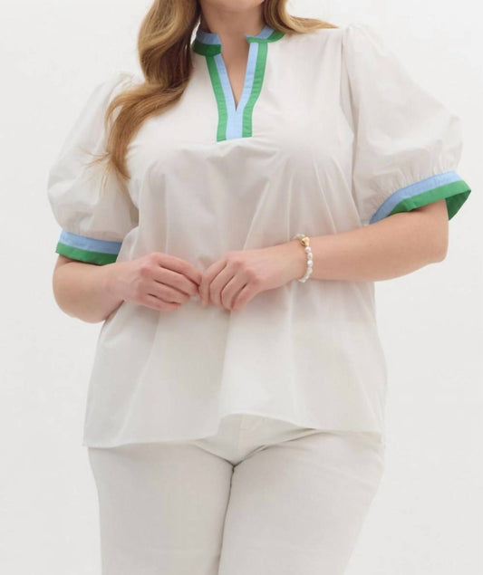 Entro - Curvy Afternoon Picnic Top