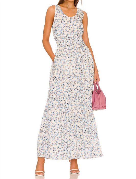 Something Navy - Floral Tiered Maxi Dress