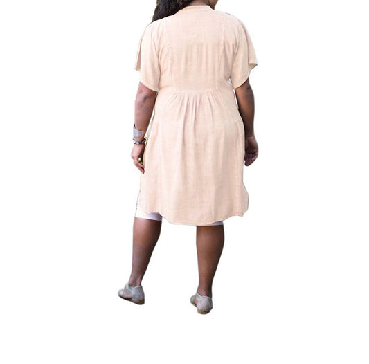 On The Plus Side - Sonora Short Sleeve Dress - Plus Size