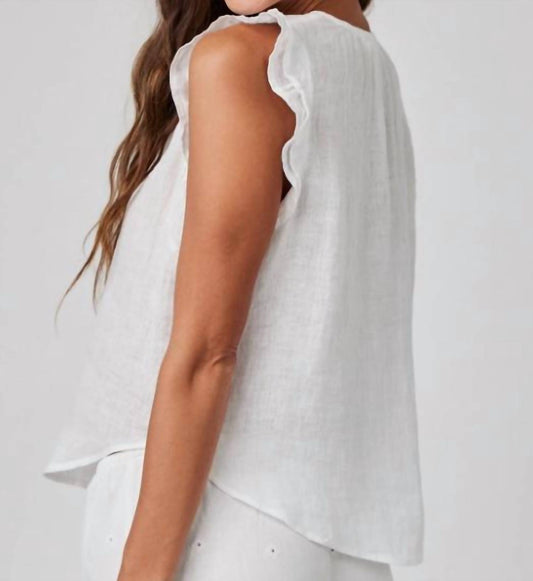Bella Dahl - Ruffle Sleeve Tie Neck