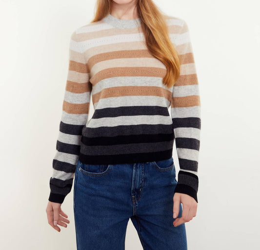 &Isla - Ariana Striped Cashmere Sweater