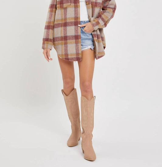 Sweet Lovely By Jen - Outerwear Classic Plaid Shacket