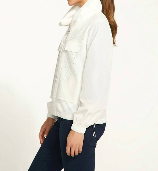 Fdj - Eyelet Lace Jacket