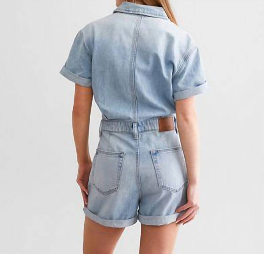 Dylan - Cuffed Denim Romper