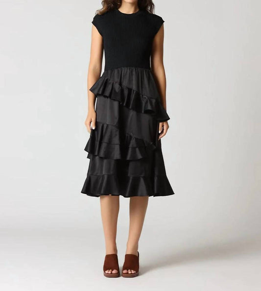 Gracia - Solid Layered Long Dress