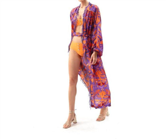 Movom - Women's Cover-Up Floral Kimono