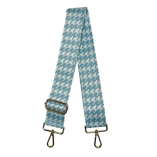 Ahdorned - Women's Embroidered Houndstooth Bag Strap