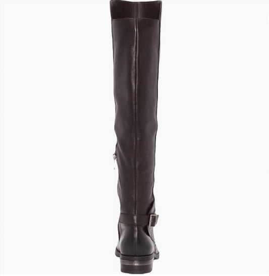 Vince Camuto - Women's Poppidal Studded Leather Wide Calf Tall Boots