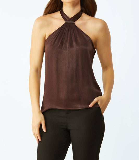 Ecru - Berry Halter with Baby Chain Top