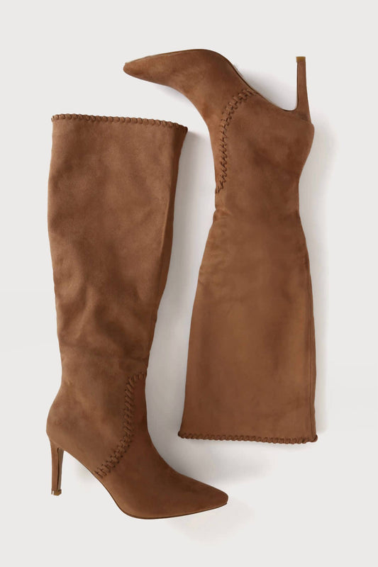Billini - Brielle Suede Knee-high Slip-on Boots
