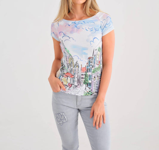 Dolcezza - Sunday Afternoon Short Sleeve Top - Plus