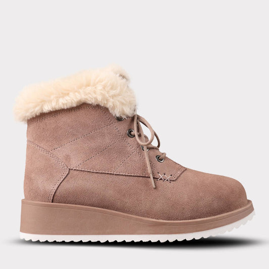 Lamo - Women's Lace-up Suede Demi Boots