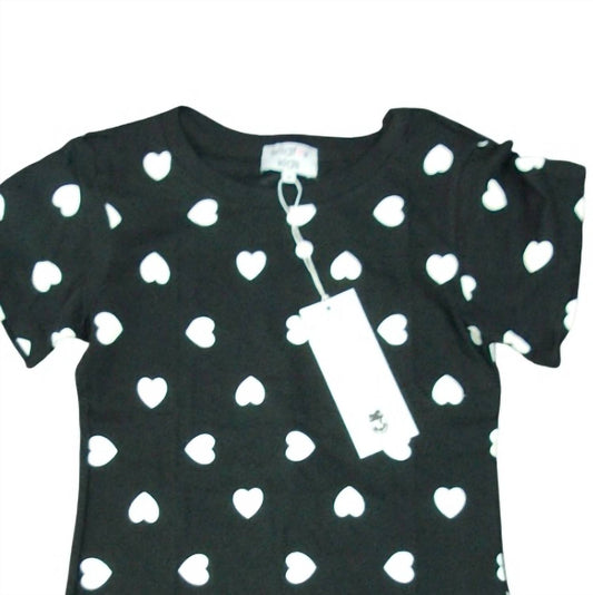 Wildfox - Girls White Hearts Print Tee