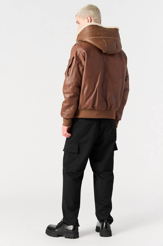 Parajumpers - JULIUS SPECIAL LEATHER BOMBER JACKET