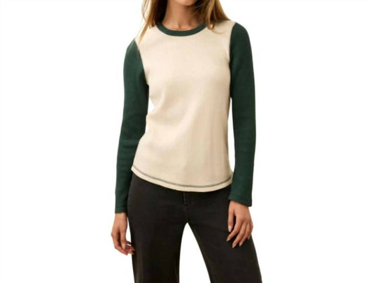 Faherty - Après Waffle Baseball Crew Top