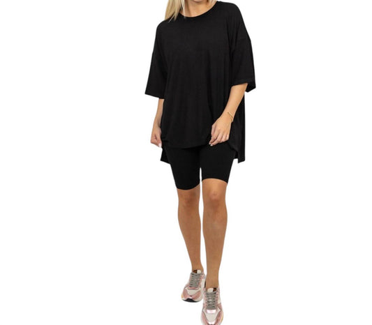 Karlie - RIBBED CREW KNIT TUNIC TOP