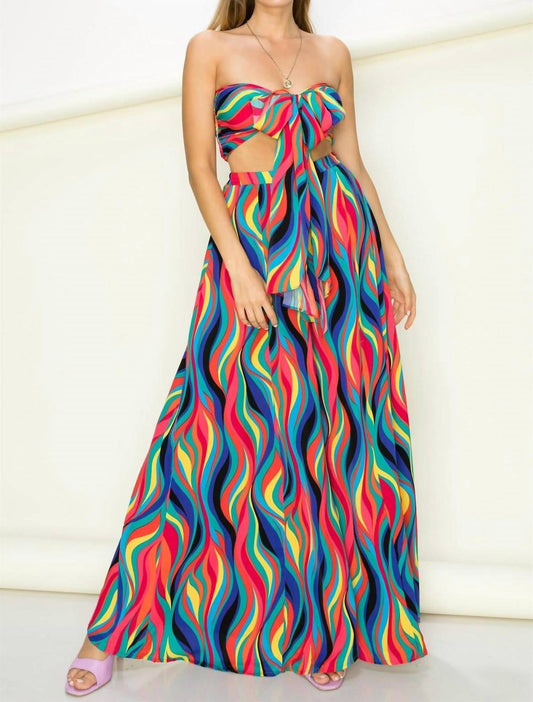 Fiestar - Duchess Tube Top And Palazzo Pants Set