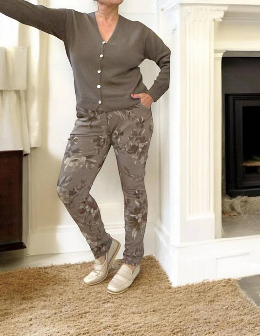 Made In Italy - Floral Ember Italian Magic Pants