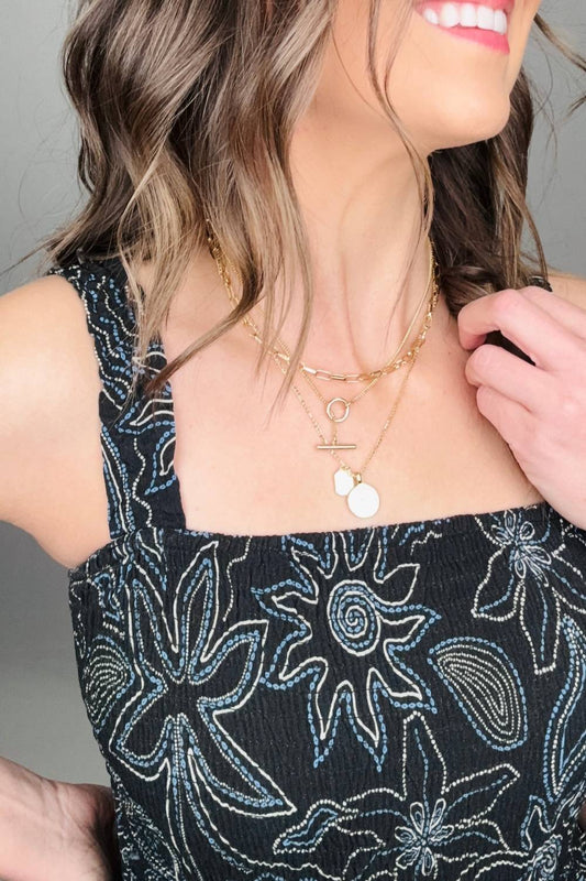 Tribal - Sleeveless Dress W/Ruching