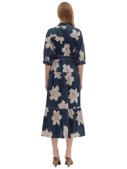 Entro - Floral Print Midi Dress