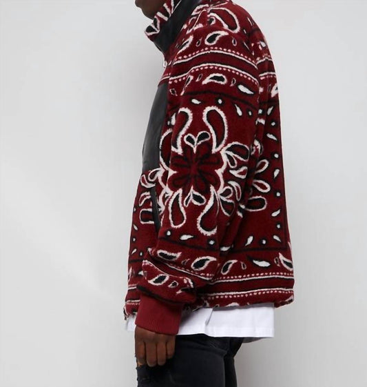 Amiri - Printed Bandana Fleece Jacket