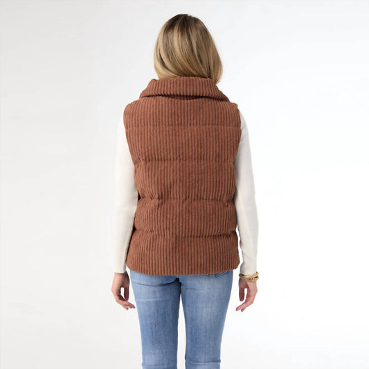 Coco + Carmen - Nicky Corduroy Down Filled Vest